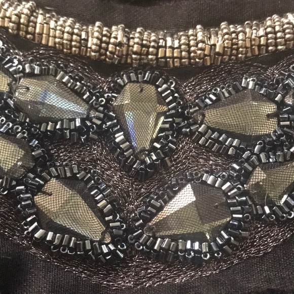 💎 Deletta Anthro jeweled beads statement tee - Picture 4 of 8